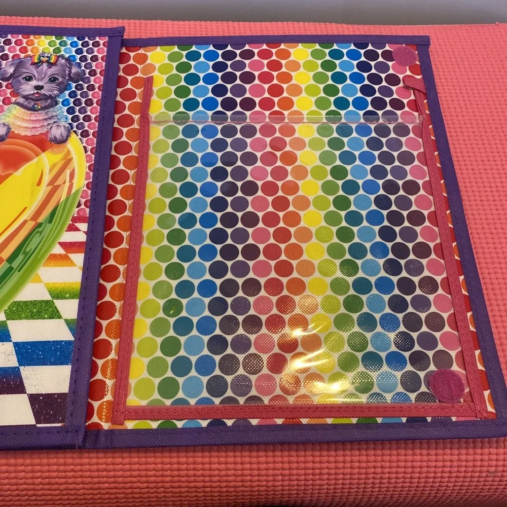 LISA FRANK TIKANNI Trifold Portfolio Binder Carrying Case‎ Color Activity 2020